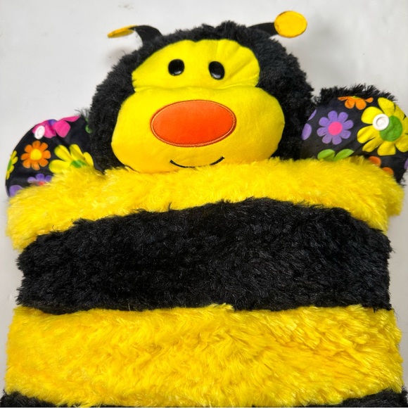 New POPillows Plush Bee Sleepy Time Anytime Pillow - Picture 5 of 10